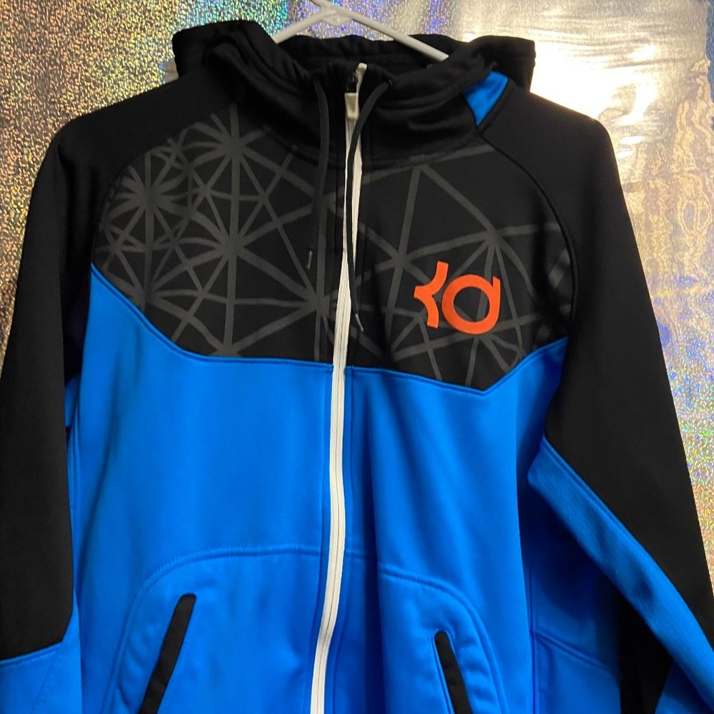 Nike KD hoodie Black and Blue Size M